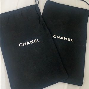 Set of 2 Chanel shoe dusters Authentic